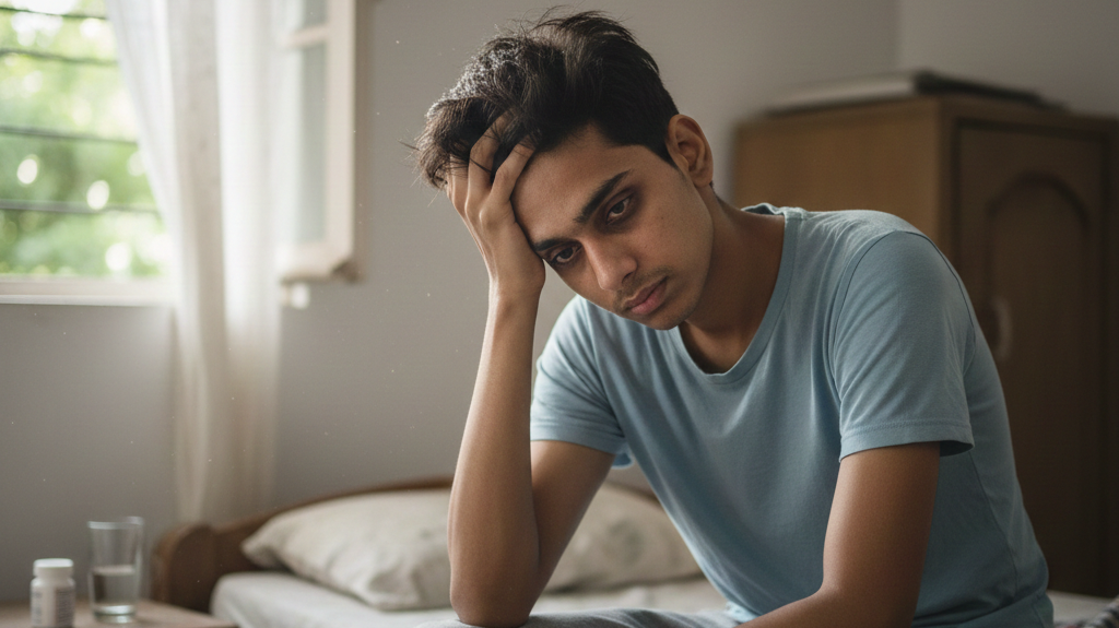 हमेशा थकान और कमजोरी से परेशान युवक – आयुर्वेदिक कारण और उपचार